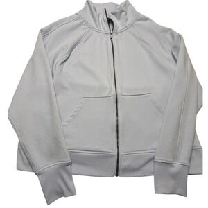 Avia Women's XXL 20 Light Blue Full Zip Track Jacket Mock Neck Athletic